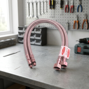 สายผสมน้ำติดผนังแบบถักโครเมียม Bhagwati OEM SS304 ความยาว 8 ฟุต แรงดันสูง เกลียว BSP/NPT รับประกัน 1 ปี ราคาโรงงาน - Product Image 2