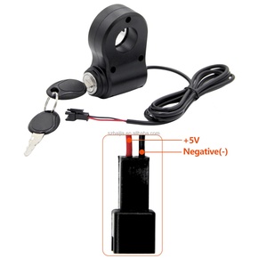 Manillar de aceleración Q20 para bicicleta eléctrica, con conector SM-3A y bloqueo, para piezas de scooter Ridstar Q20 Fatbike - Product Image 2