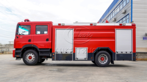 Camión de Bomberos Dongfeng D9 8000L de Tamaño Mediano, Económico, Bajo Costo de Operación, con Espuma, Larga Vida Útil - Product Image 5