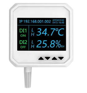 Sensor de temperatura y humedad Termómetro digital Alta sensibilidad Lectura rápida Electrónica Impermeable Blanco OEM LCD