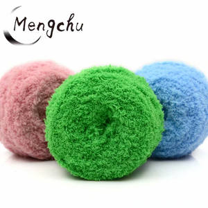 Fil à tricoter à la main en polyester, ficelle gros teint pour bébé, Crochet, Chenille épais - Product Image 3