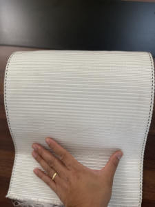 Sangle de levage en polyester blanc de 300 mm, facteur de sécurité 6:1, sangle de levage robuste, haute résistance à la traction pour la manutention des marchandises - Product Image 6