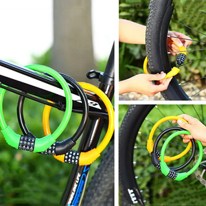 Portable 4-Digit <strong>Code</strong> Bike <strong>Lock</strong> for Mountain Bike <strong>Security</strong> Bicycle <strong>Lock</strong> for <strong>Motorcycle</strong> Scooter - Product Image 6