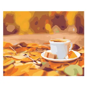 Factory Price A Cup Of Coffee Oil Painting Paint By Numbers Picture Canvas Art Wall Art Decorative Painting On Canvas