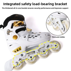 Ensemble complet de patins à roulettes pour adultes, enfants, débutants et professionnels, tissus en microfibre, modèle Terminator-Ice, patins en ligne - Product Image 4