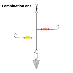221 pièces/boîte Kit d'accessoires de pêche : Ensemble de plombs balle, plombs de leurre, hameçons crank, perles de retenue, agrafes à ressort, anneaux brisés - Product Image 2
