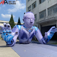 Modelo de Persona Tecnológica Inflable Gigante, Robot Humanoide Futurista para Eventos de Ciencia Ficción, Publicidad, Decoración de Escenarios