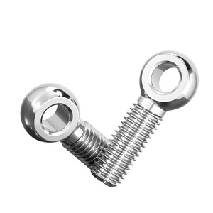 Tornillo de elevación Conan de acero inoxidable 304 con ojo de pez M12-14, acabado brillante, accesorio para tapa de alcantarilla - Product Image 1