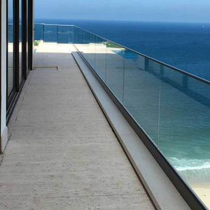 Balustrades et mains courantes <span class=keywords><strong>de</strong></span> balcon d'appartement en acier inoxydable sans cadre à montage au sol, design moderne, résistantes à la rouille, à prix abordable - Product Image 6