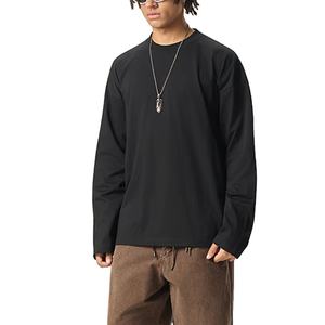 Poids lourd logo personnalisé imprimé surdimensionné hommes vierge en détresse <span class=keywords><strong>t-shirts</strong></span> goutte épaule Boxy recadrée coton t-shirt pour hommes - Product Image 1