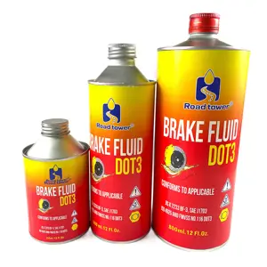 黄色潤滑剤dot3ブレーキ液とヘビーデューティー油圧ブレーキ液dot3鉄ボトル