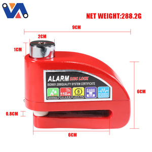 Nueva imagen, candados para bicicleta, freno de disco, <span class=keywords><strong>candado</strong></span> para motocicleta <span class=keywords><strong>con</strong></span> <span class=keywords><strong>alarma</strong></span> fuerte, seguridad antirrobo para <span class=keywords><strong>candado</strong></span> de patinete eléctrico - Product Image 5