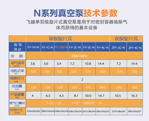 Pompe à vide portable haute pression FEI YUE 2FY-4C-N pour l'industrie automobile, OEM 220V-50Hz 750W 14,4m³/h, port d'entrée 7/16'' - Product Image 6