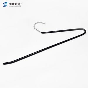 Cintres en PVC en forme de Z personnalisés, cintres métalliques à extrémités ouvertes pour manteaux et pantalons - Product Image 2