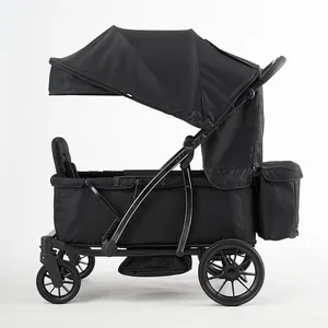 Brightbebe çocuk vagon katlanır bebek arabası bebek seyahat arabası çadır kamp büyük tekerlekler ile yeni tasarım gölgelik katlanabilir Wago