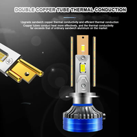 Ampoules de phare LED V60 super lumineuses 6000K 120W 12000LM H4 H7 9005 9006 Ampoule de phare de voiture LED pour éclairage automatique