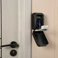 Coffre-fort à clés ultra sécurisé haute sécurité, grand format, avec code PIN à 12 chiffres, étanche, revêtement en poudre époxy, montage mural, boîte à clés extérieure pour maison et garage