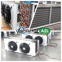Refroidisseur d'air EA basse température pour installation de surgélation rapide RT≥-25 ° Évaporateur électrique à dégivrage automatique C 9mm Fin Space