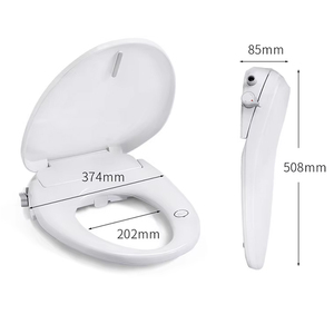 Abattant de toilette intelligent commercial sans télécommande, capteur de mouvement, lumière nocturne, abattant de toilette imperméable - Product Image 1