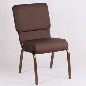Chaise de conférence, d'église, d'hôtel, d'auditorium, de pupitre, avec porte-livres, en fer à revêtement en poudre, à emboîtement, pour usage commercial, vente en gros d'usine, à prix abordable - Product Image 1