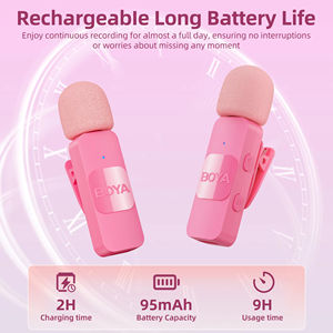 <span class=keywords><strong>Boya</strong></span> ไมโครโฟนไร้สายแบบหนีบหนีบหนีบไมโครโฟนไร้สายขนาดกะทัดรัดแบบ BY-V-P สำหรับสมาร์ทโฟน - Product Image 2