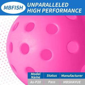 USAPA Approved Portable Pickle <span class=keywords><strong>ball</strong></span> Set 3er Pack Plastik kugeln mit 40 Löchern und High Bounce Custom Logo für Outdoor-Sportarten - Product Image 2