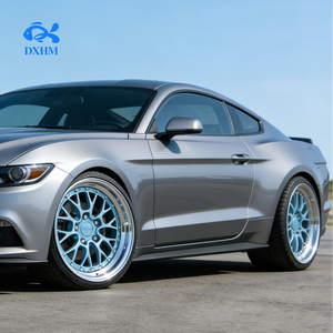 Velg Roda Sarang Lebah Biru 18 19 20 21 22 24 Inch 21x10.5J 5x130 5 Lubang Lebar Cekung Velg Alloy Tempa untuk SUV Mobil Porsche Set - Product Image 5