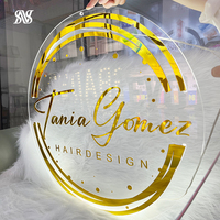Enseigne commerciale avec logo personnalisé, enseigne de salon, enseigne de haute qualité, design de logo, enseigne extérieure avec lettres, enseigne à DEL 3D