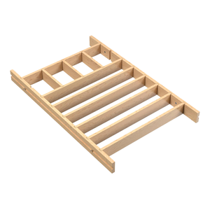 Organisateur de couverts en bois contemporain, insert de tiroir avec installation facile pour les armoires de cuisine - Product Image 6