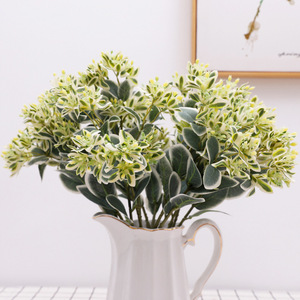 Décoration de jardin et de maison en plastique, branche unique de neige de <span class=keywords><strong>montagne</strong></span> simulée, légère, durable, pour usage intérieur, verdure persistante - Product Image 3