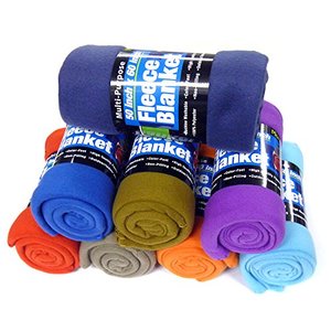 Solid Color Custom Cozy Knitted Anti-pilling Four Seasons Portable Plain 100% Polyester Polar <strong>Fleece</strong> <strong>Sheets</strong> Throw Blanket - Product Image 6
