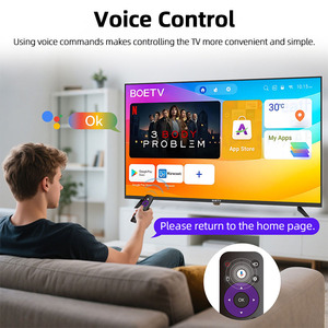 Téléviseur intelligent 65 <span class=keywords><strong>pouces</strong></span> 4K LCD/LED avec commande vocale, écran plat ultra-fin sans cadre, téléviseur pour salle de bain, <span class=keywords><strong>TV</strong></span> gratuite et en direct - Product Image 2