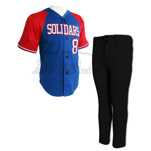ขายส่งราคา100% โพลีเอสเตอร์ผู้ชายเครื่องแบบเบสบอลสำหรับขาย - Product Image 2
