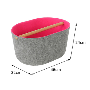 Recycled PET non woven fabric thermo forming storage baskets Home big large plastic felt container box storage bin tote