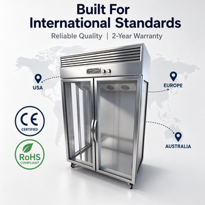 Réfrigérateur professionnel commercial pour viande, en acier inoxydable, 2, 3 ou 4 portes, vitrine réfrigérée pour boucher, série <span class=keywords><strong>GR</strong></span> - Product Image 6