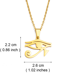 Collar con Colgante de Símbolo del <span class=keywords><strong>Ojo</strong></span> <span class=keywords><strong>Egipcio</strong></span> Antiguo, Joyería de Acero Inoxidable, <span class=keywords><strong>Amuleto</strong></span> Africano para Accesorios de Fiesta y Regalos # 269121 - Product Image 3
