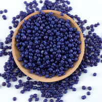 Sacs emballés de fèves de cire dure sans colophane OEM paillettes rose vert bleu forte élasticité sans allergie pour salon de beauté et épilation