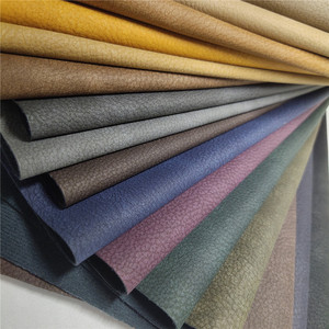 Rpet Leather <b>Fabric</b> 1.0mm <b>Medium</b> Weight Embossed Pu Coated Suede For Sofa Furniture Eco Friendly - Product Image 3