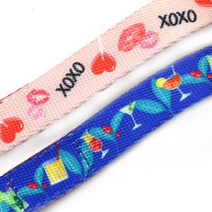 Pet <span class=keywords><strong>Collar</strong></span> Hersteller Personal isierte Farbe Haustiere Halsbänder Print <span class=keywords><strong>Cat</strong></span> Guangdong Neueste Niedrige Preis Bunte Nylon Custom Logo RIBBONS - Product Image 5