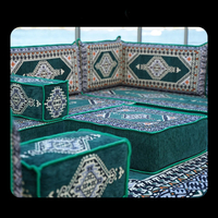 Juego de Sofás Majlis Marroquíes de Lujo, Asientos Árabes para el Suelo, Sofá Modular en Forma de L para Sala de Estar u Hotel