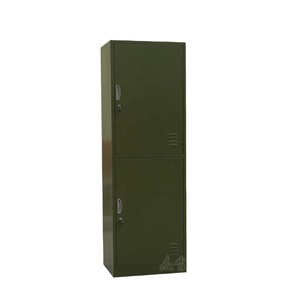 Cổ Điển Kim Loại Locker 2 Cửa Đôi Thép Tủ Quần Áo Với Lưu Trữ An Toàn Tường Thặng Dư Kim Loại Cổ Điển Locker Cho Bán - Product Image 1