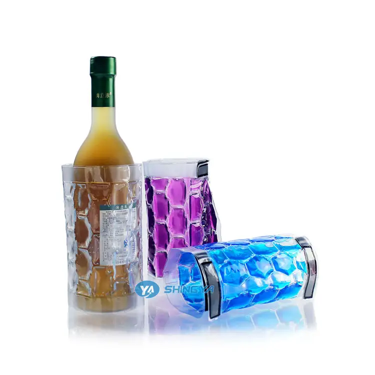 fashionable pvc wine bottle ge ice pack for promotional gift