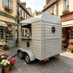Container <b>Box</b> Food Truck Unique Cube Shape Mobile <b>Trailer</b> - Product Image 3