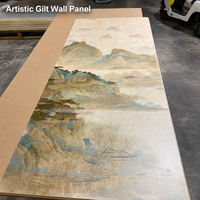 Panneaux de séparation et murs de fond en résine : Plaques translucides en résine acrylique PETG effet glace craquelée avec motif végétal bambou
