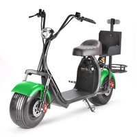 Nouveau design 2023, pas cher, 60V 2000W 15Ah 20Ah, scooter électrique Citycoco à pneus larges, autonomie 50 km