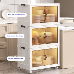 Armoire de rangement pliable en <span class=keywords><strong>plastique</strong></span>, armoire de rangement à tiroirs, armoire <span class=keywords><strong>empilable</strong></span>, rangement pour vêtements et jouets pour enfants - Product Image 4