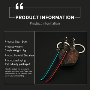 Llavero <span class=keywords><strong>Cyberpunk</strong></span> <span class=keywords><strong>2077</strong></span> Katana Espada de Metal Colección Colorida Colgante Videojuego Animación <span class=keywords><strong>Cyberpunk</strong></span> - Product Image 2