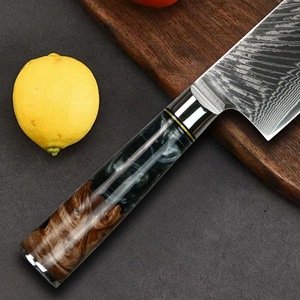 5 Inch Japanese Style Steak <b>Knife</b> Ultra‑Sharp Damascus Blade Ergonomic Handle for Home Dinner & Restaurant Use - Product Image 4