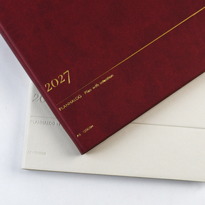 Carnet personnalisé en cuir souple, impression directe usine, papier offset FSC, encre à base de soja, marque-page ruban, agenda journalier - Product Image 4