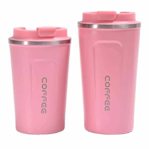 Mug à café isotherme simple en acier inoxydable 304 à double paroi, thermos portable pour voiture, cadeau d'affaires ou de bureau, mug double usage - Product Image 1
